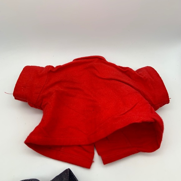 Vintage 1983 Cabbage Patch Kids Retro Denim Overalls with Red Shirt Outfit - Picture 12 of 16